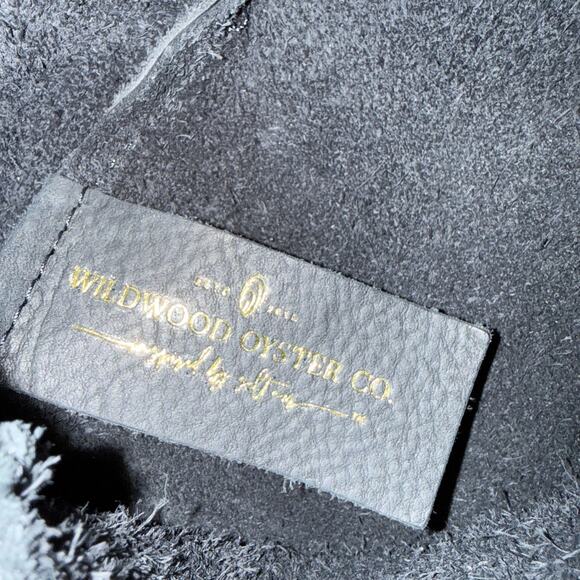 Wildwood Oyster Co Black Leather Crossbody red rope strap small tote bag purse - Picture 4 of 4